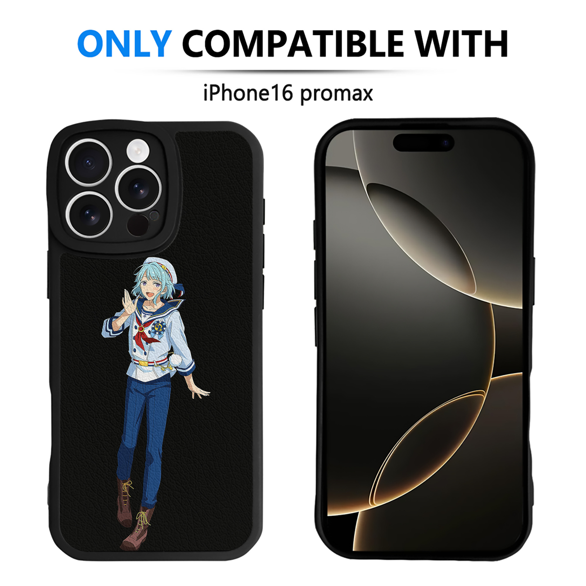 （画像用） あんさんぶるスターズ! Ensemble Stars 【iPhone 16シリーズ対応】シリコンスマホケース（レザー調） 材質：シリコン